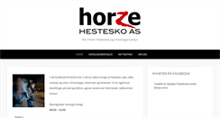 Desktop Screenshot of horzehestesko.no